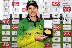 Smriti Mandhana hits joint fastest fifty in women's T20s