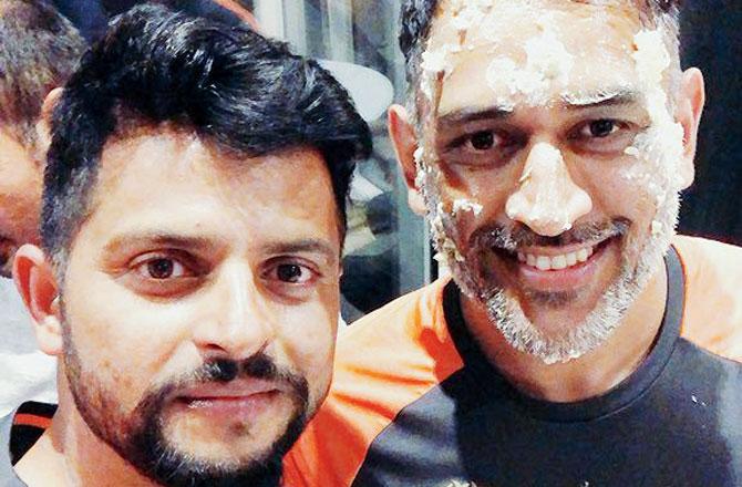 Suresh Raina shared this selfie with Dhoni on his Twitter handle on Saturday