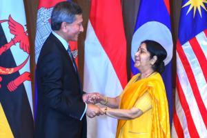 Singapore Foreign Minister meets Sushma Swaraj
