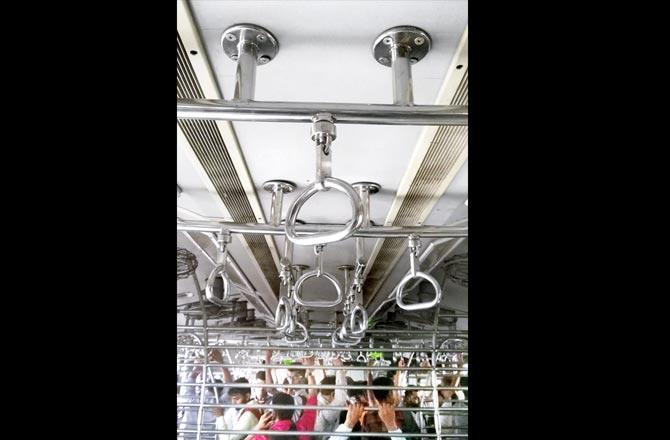 These vents are connected to the blowers atop the train, and allow air into the coach