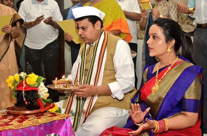 Devendra Fadnavis skips puja in Pandharpur, performs ritual at home. See Photos