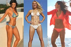 These sports babes know how to flaunt their bikini bodies