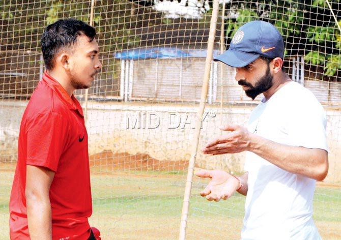 Prithvi Shaw and Ajinkya Rahane