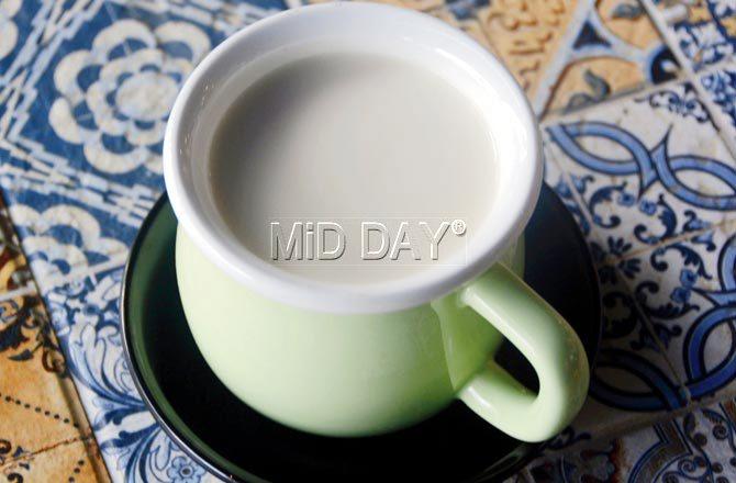 Almond milk. Pic/Sneha Kharabe