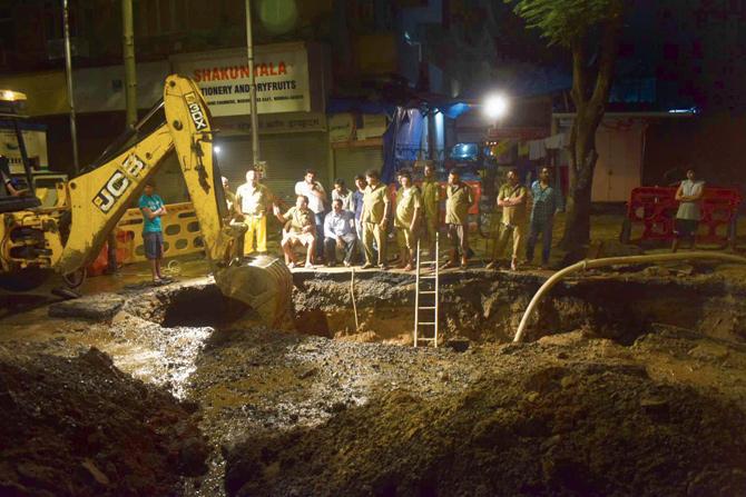 As the rain started to subside on Monday, BMC