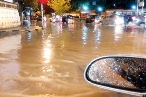 Mumbai Rains: Portion of Mumbra bypass collapses in Thane