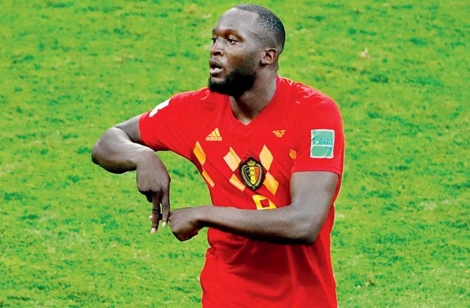 Belgium striker Romelu Lukaku reacts after scoring against Panama during their FIFA World Cup match in Sochi yesterday. Pics/AFP