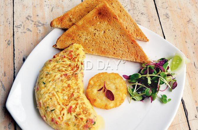 Egg white omlette. Pic/Datta Kumbhar