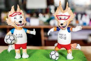 Vietnam's football enthusiast Nguyen Tam's World Cup mascots are quite eggy