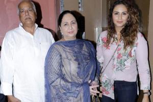 Race 3 special screening: Huma Qureshi attends with family to cheer Saqib Saleem