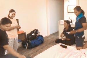 Cricketers Shikha, Jemimah turn singers for physio Tracy's birthday