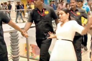 Kajol's oops moment at a mall in Mumbai; Video goes viral