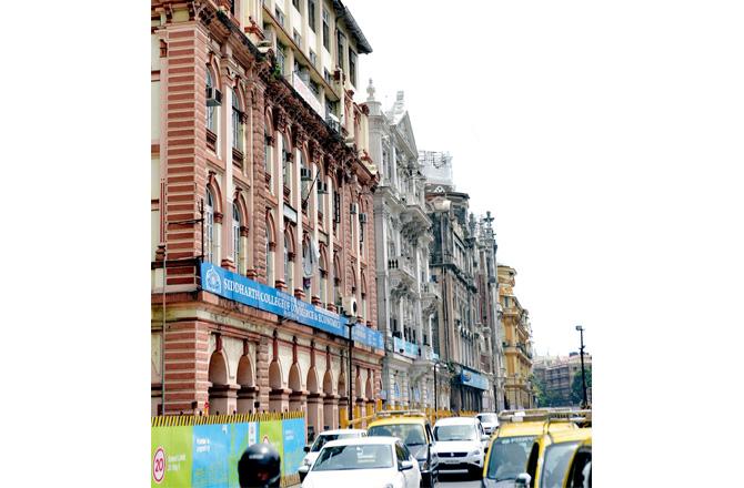 DN Road is lined with several buildings of heritage value