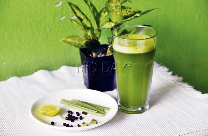 Lemongrass cooler. Pic/Pradeep Dhivar