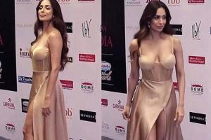 Malaika Arora makes heads turn in a customised nude gown at Miss India 2018 show