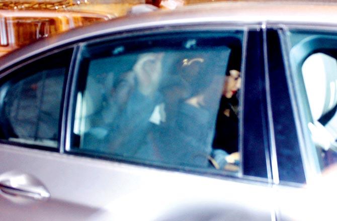 Priyanka Chopra and Nick Jonas spotted outside the Mumbai airport on Thursday