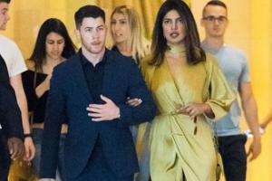 Priyanka Chopra and Nick Jonas make hand-in-hand appearance at family wedding