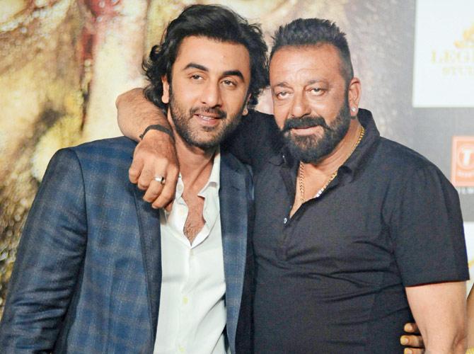 Ranbir Kapoor and Sanjay Dutt