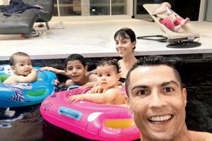 Cristiano Ronaldo posts an adorable message for his twins on their birthday