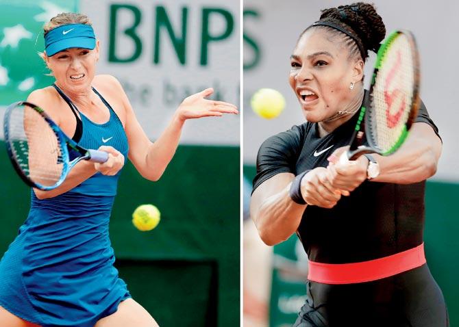 Sharapova and Serena will highlight Day 9 of the French Open today