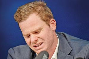 It's okay to cry, tainted cricketer Steven Smith tells school children
