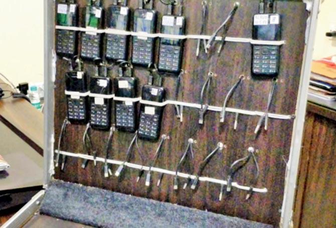 The machine used by Sonu Jalan to connect bookies during IPL matches;