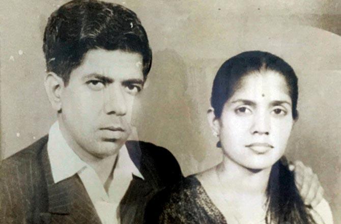 A photo of Sushila Dodani and husband Bhagwandas taken in a Bombay studio in the 