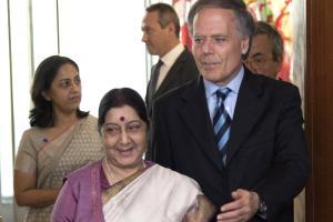 Sushma Swaraj:Indo-French ties driven by Narendra Modi-Emmanuel Macron chemistry