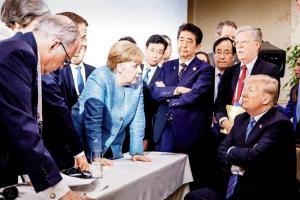 Donald Trump takes the haughty seat at G7