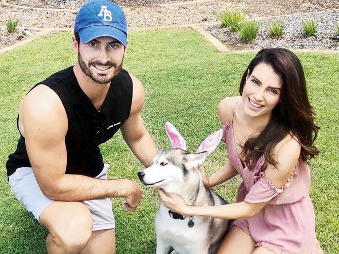 Aussie model Erin Holland with boyfriend Ben Cutting 