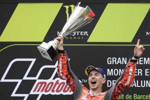 Jorge Lorenzo wins second consecutive MotoGP race in Barcelona
