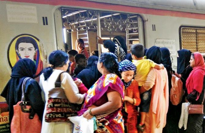 Thirty-seven per cent of women interviewed for a survey conducted by the Western Railway want ladies-only services to be introduced at night. Representation pic