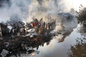 Deadly fire rips through Nairobi market, 15 dead