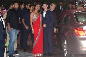 Priyanka, Nick Jonas look adorable at Akash Ambanis pre-engagement