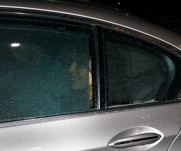 Priyanka Chopra in her car with Nick Jonas