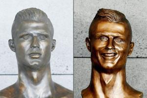 Cristiano Ronaldo's bust replaced at Madeira airport