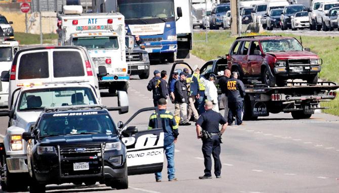 Police said the motive of the suspect is not known. Pic/AFP