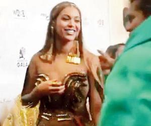 Beyonce dazzles in designers Falguni and Shane Peacock's creation