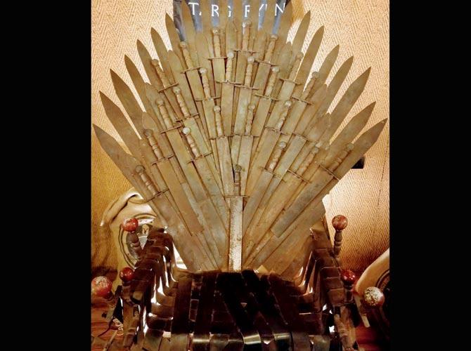 The giant iron throne