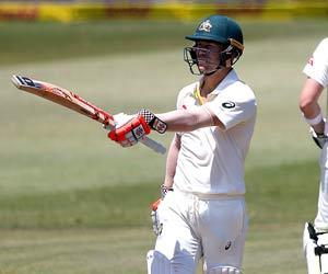 Warner, Smith hit fifties, but Aussie batsmen kept in check in South Africa