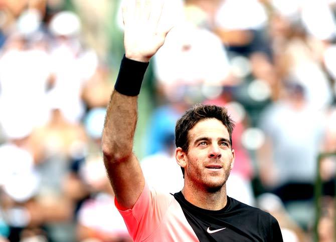 Juan Martin Del Potro. Pic/AFP