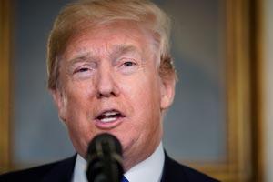 President Donald Trump defends 'Mission Accomplished' claim
