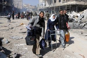 30,000 civilians evacuate Syria's Eastern Ghouta: Report