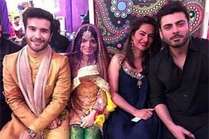 Fawad Khan looks dapper in a black pathani at a friend's wedding 