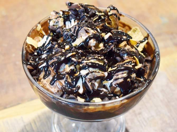 Ferrero Rocher sundae