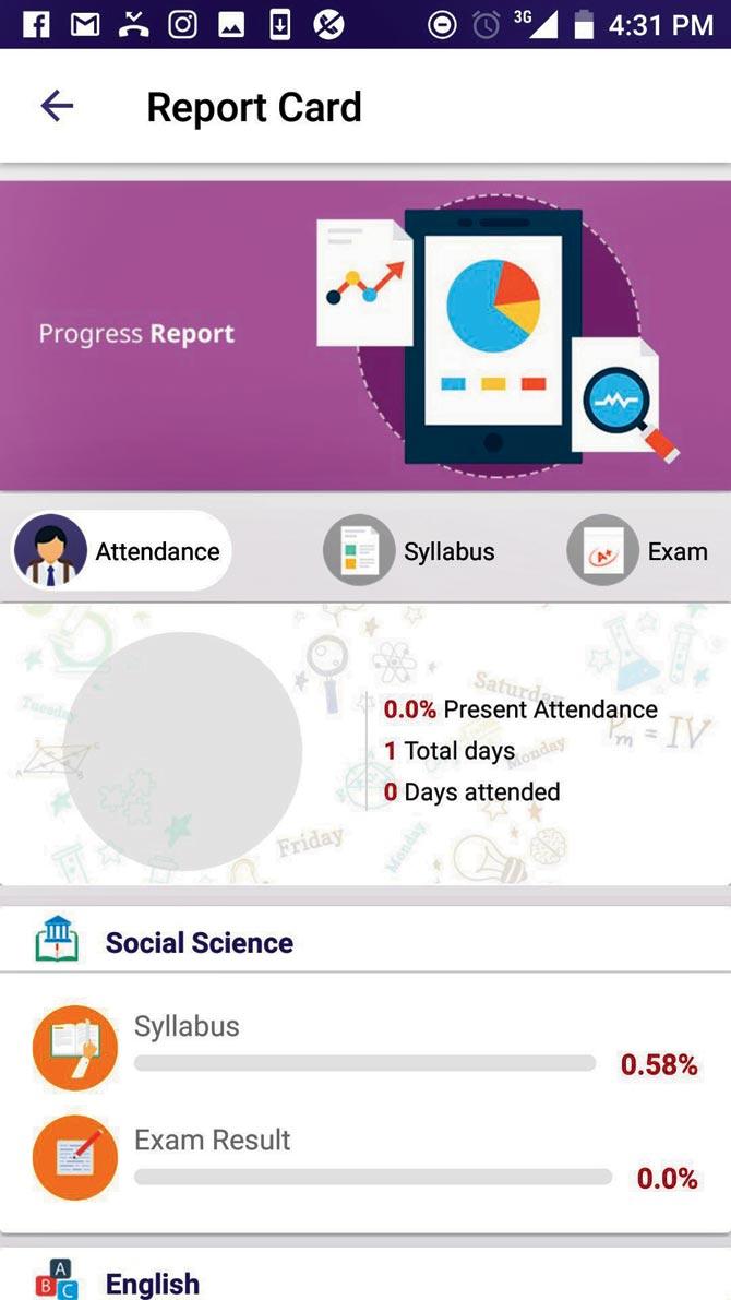 The app works like a classroom. The system generates a time-table for the student, citing the number of video sessions they are expected to watch daily, and an attendance sheet, marking them for every log in