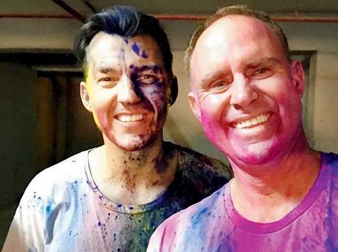 Matthew Hayden and Brett Lee