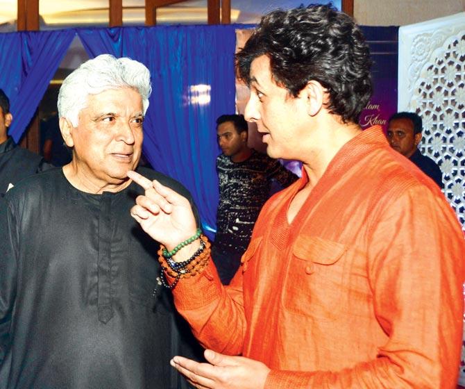 Javed Akhtar and Sonu Nigam
