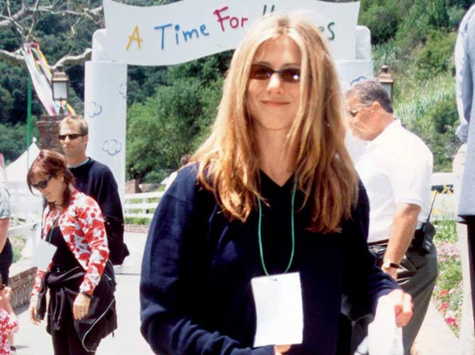 Actor Jennifer Aniston at an event in 1998