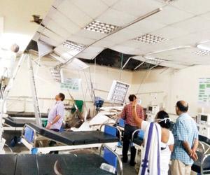 Mumbai: KEM's dialysis room ceiling crashes on patients, two injured